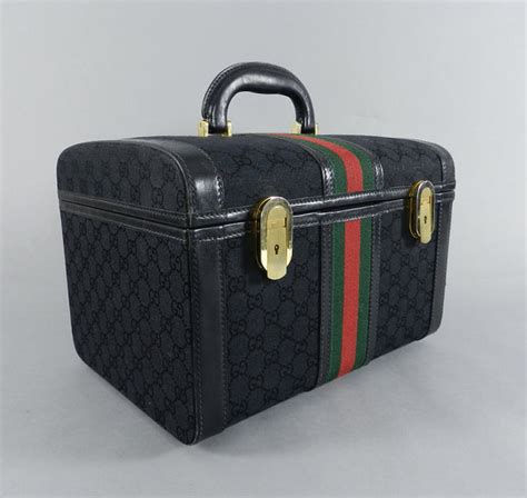 fake gucci train case|Gucci train luggage case.